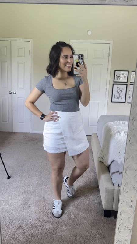 Cute Outfit for Summer!

Summer linen skirt
Skort 
Linen skort 
Abercrombie style
Soft tee
Tuckable tee
Square neck shirt
Cute outfit 
Casual and cute outfit ideas
Petite friendly fashion
Gray shirt
White skirt
Mom outfits 
Comfortable mom fashion
Mom outfit ideas 

#LTKFindsUnder100 #LTKStyleTip #LTKFindsUnder50