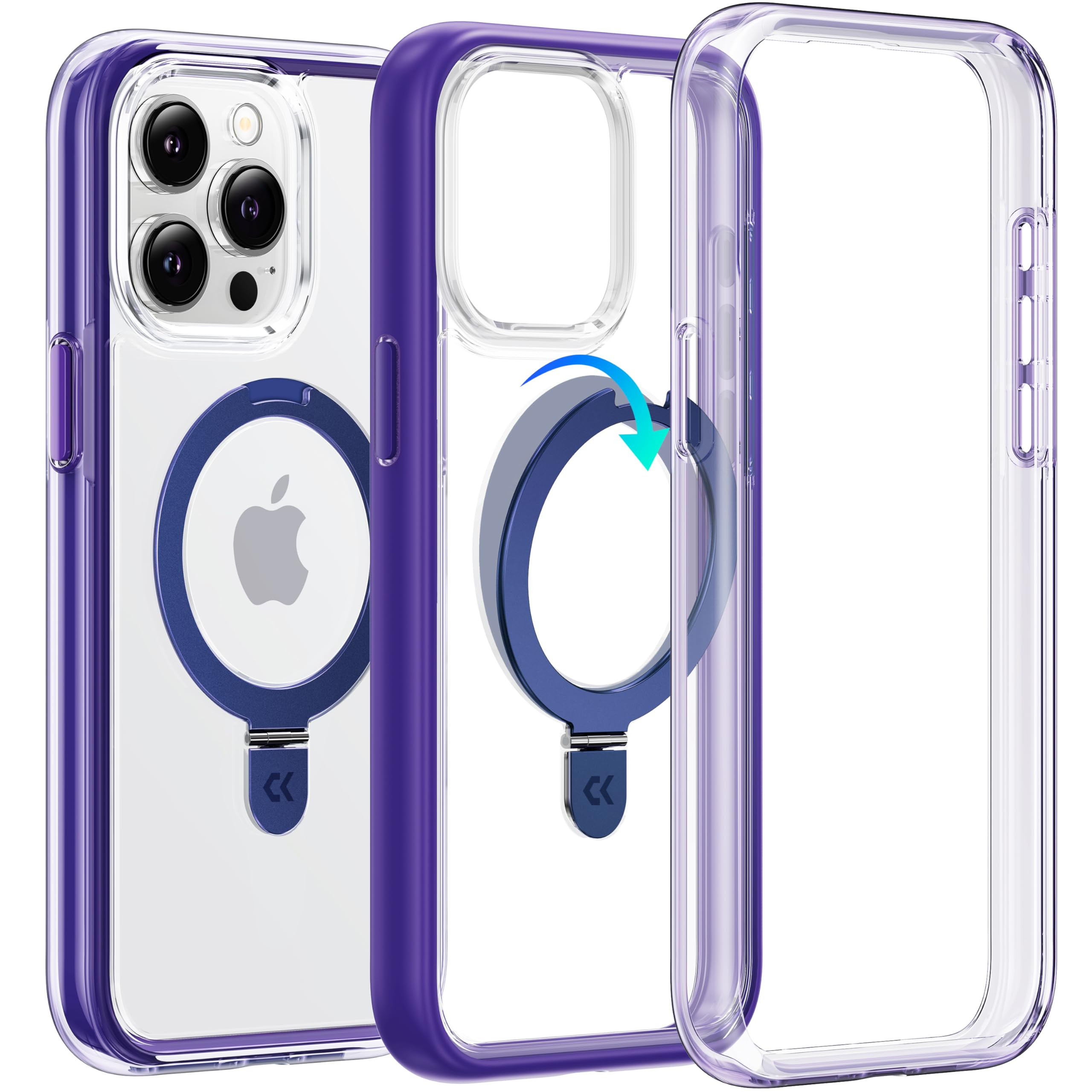 CASEKOO [3 in 1 Magnetic Stand] for iPhone 15 Pro Max Case, Compatible with MagSafe, Non-Yellowin... | Amazon (US)
