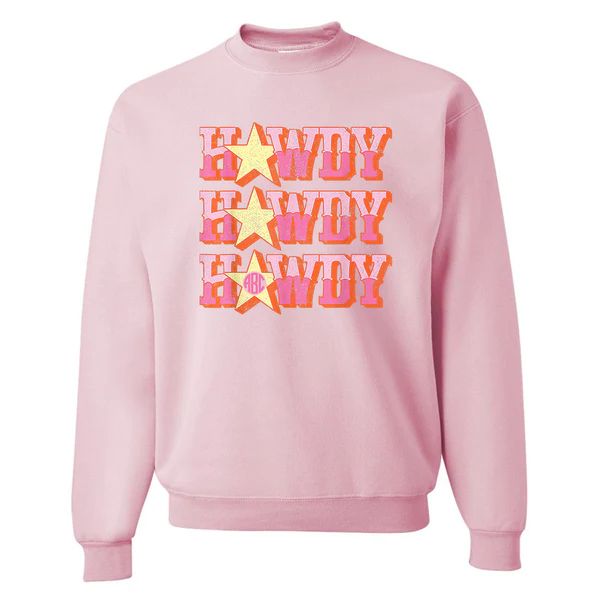 Monogrammed 'Howdy' Crewneck Sweatshirt | United Monograms