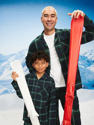 Plaid Flannel Pajama Set for Men | Old Navy (US)