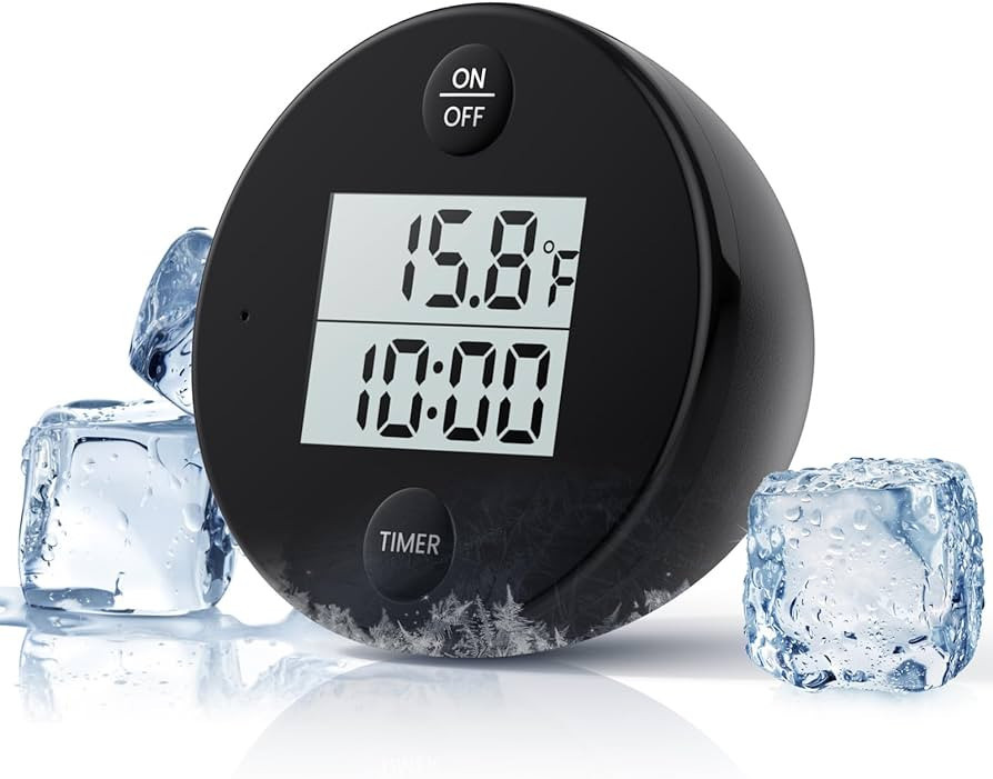 Ice Bath Thermometer Timer, Waterproof Water Thermometer for Ice Bath, Floating Thermometer for I... | Amazon (US)