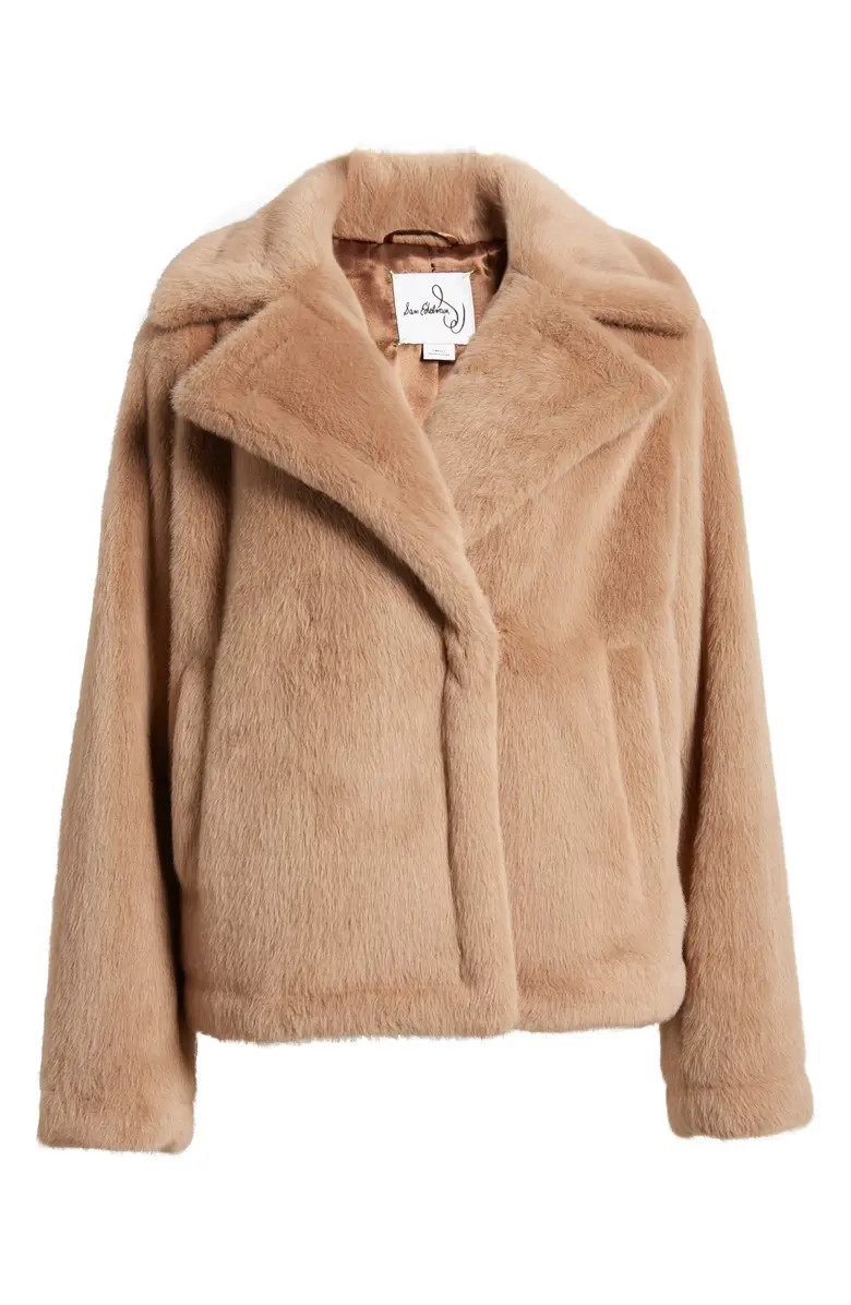 Sam Edelman Notched Lapel Faux Fur Jacket | Nordstrom | Nordstrom