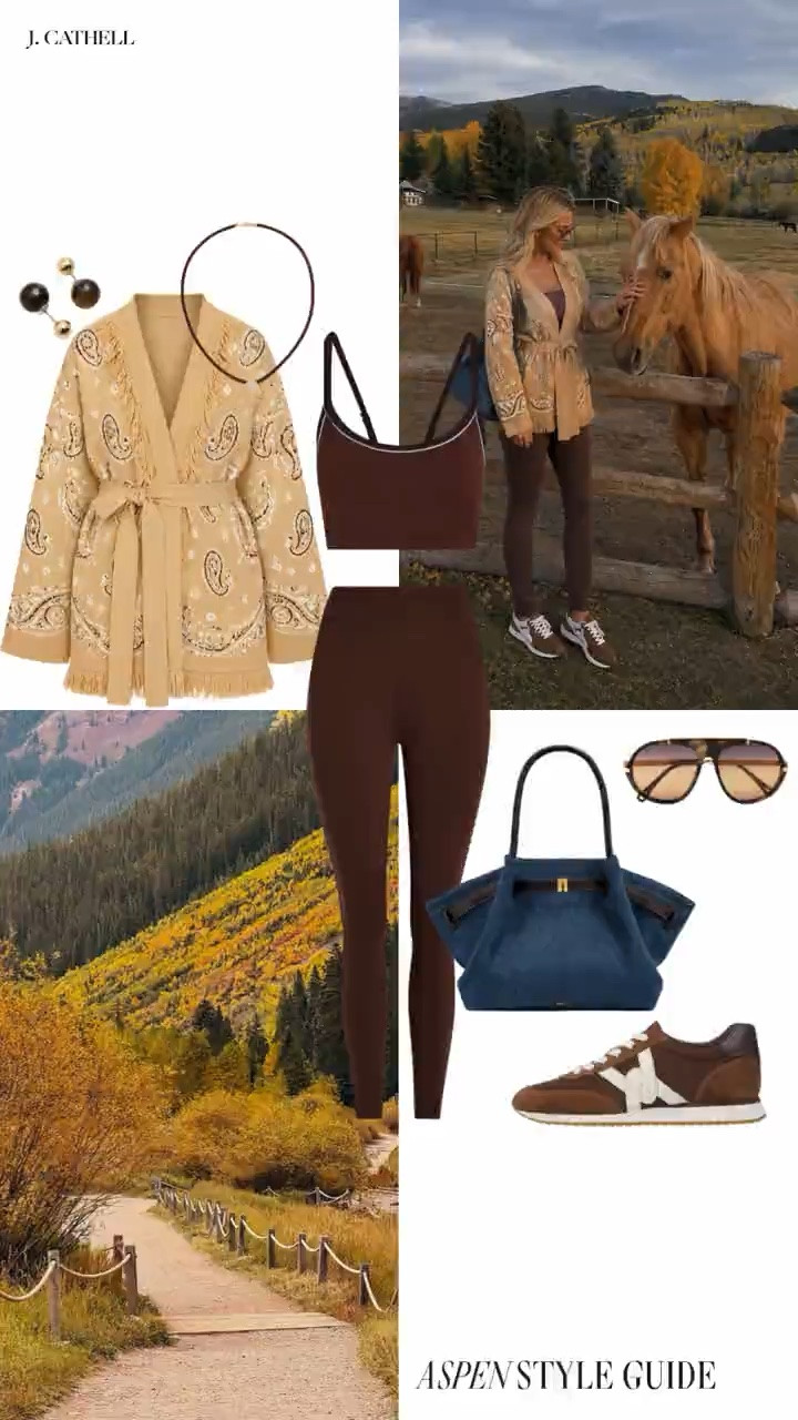 🍂 Aspen in the fall is equal parts mountain escape, incredible food, and some of the best western-inspired style of the season.

In A Fall Style Guide to Aspen, I’m sharing 11 chic outfits for a luxe getaway out west, plus a few of my favorite Aspen spots and the places still on my list for next time. Think rich suede, warm layered textures, polished boots, statement jackets, and elevated western pieces that feel perfectly at home in the mountains.

Whether you’re headed to Aspen this fall or simply love the luxe western look, tap to shop all 11 outfits and start planning your own mountain moment. 🤎🏔️✨

#LTKStyle #AspenStyle #FallFashion #WesternStyle #AspenOutfits #MountainChic #LuxeWestern #FallTravel #SuedeStyle #OutfitInspiration #LTKFinds

#LTKSeasonal #LTKOver40 #LTKTravel