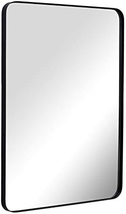ANDY STAR Wall Mirror for Bathroom, Mirror for Wall with Black Metal Frame 22" X 30", Decorative ... | Amazon (US)