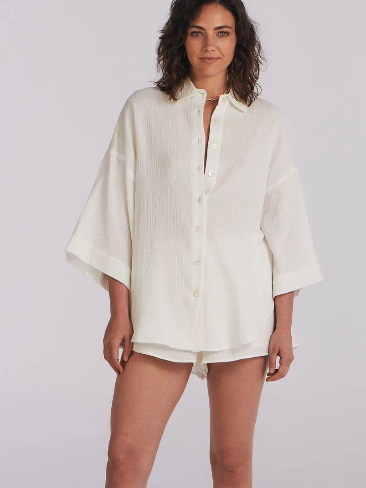 Harlow Relaxed Cotton Top | Confête