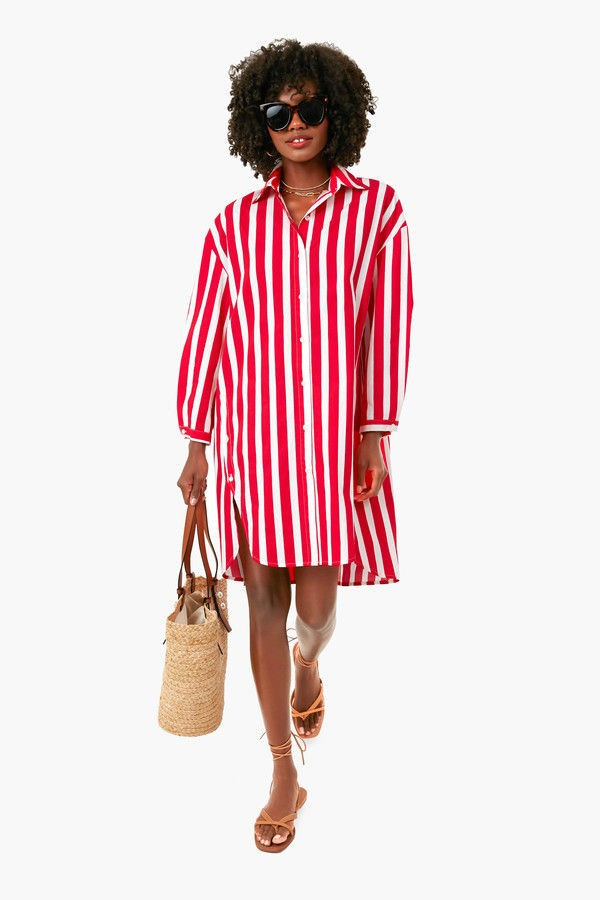 Red Stripe Brennan Coverup | Tuckernuck (US)
