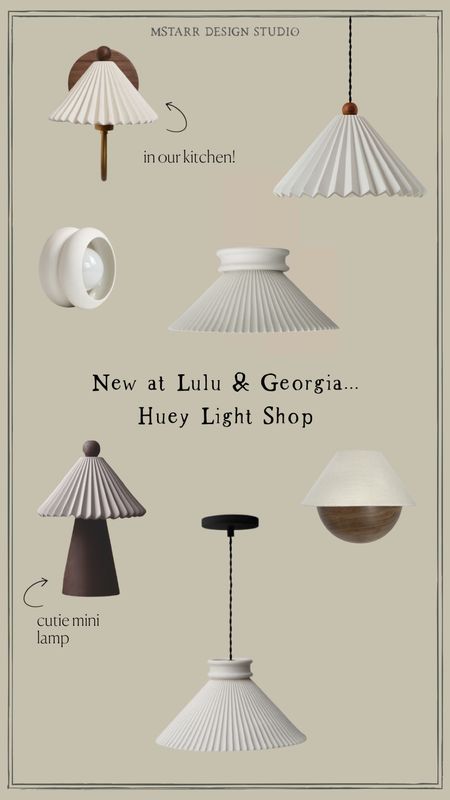 New at Lulu & Georgia…Huey Light Shop. Handmade lighting (I have the Prairie Sconce in our kitchen).  

#Sconces #pendants #lamps #homedecor #pleatedlampshade 

#LTKFind #LTKhome