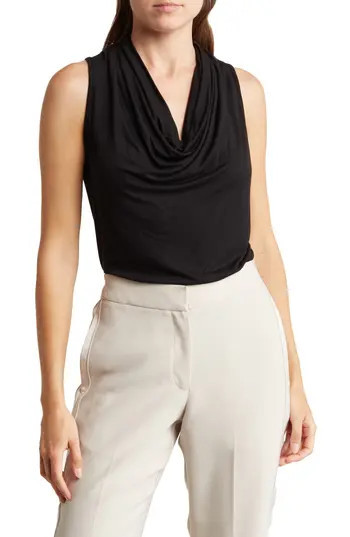 Renee C Sleeveless Cowl Neck Top in Black at Nordstrom Rack, Size Medium | Nordstrom Rack