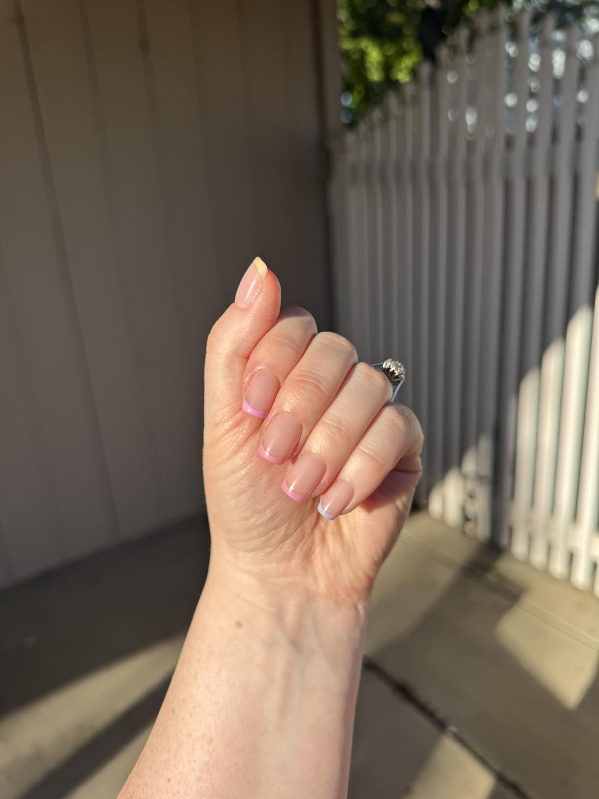 Glamnetic Press On Nails - Pinky Promise | Blush Short Squoval Nails, Reusable Stick On Fake Nail... | Amazon (US)