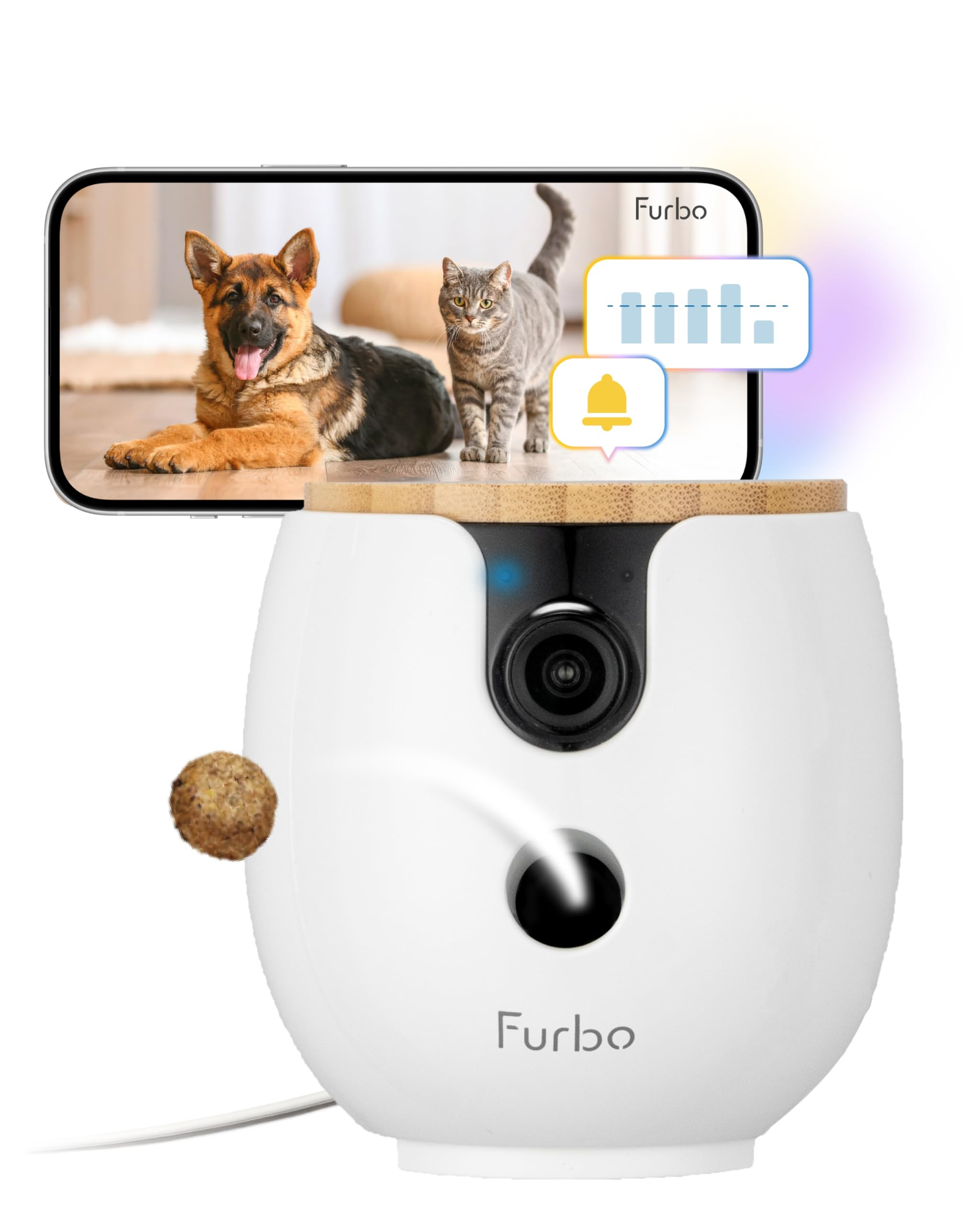 Furbo Mini 360° [Subscription Required] New 2K QHD Pet Camera - Unlock w/Paid Plan: Dog & Cat Sa... | Amazon (US)