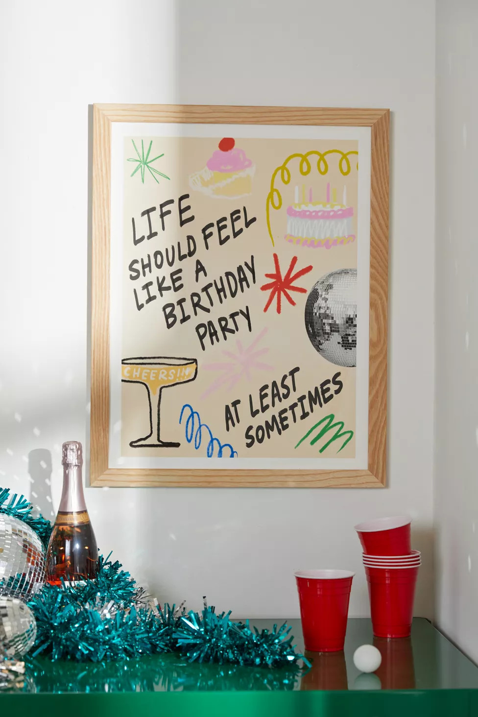 Chromoeye Good Times Art Print | Urban Outfitters (US and RoW)