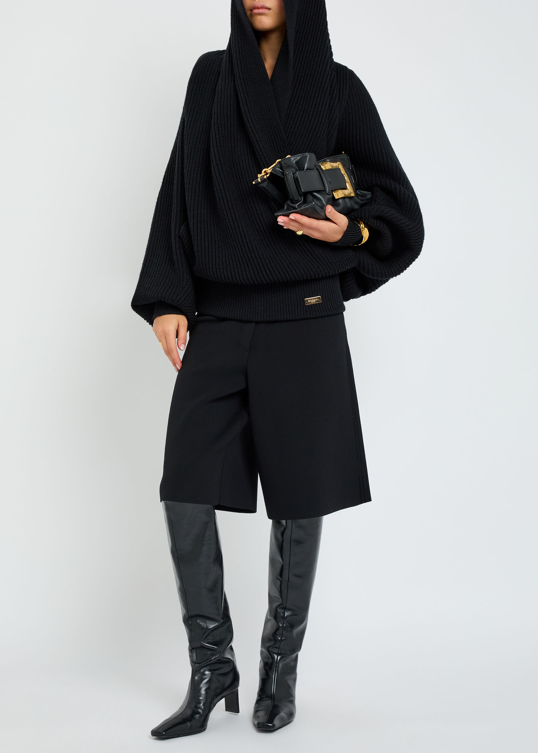 Hooded wool-knit jumper | Harvey Nichols