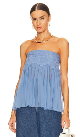 Keep Your Cool Tube Top in Chambray | Revolve Clothing (Global)