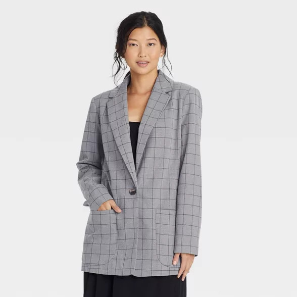 Women's Plaid Blazer - A New Day™ | Target