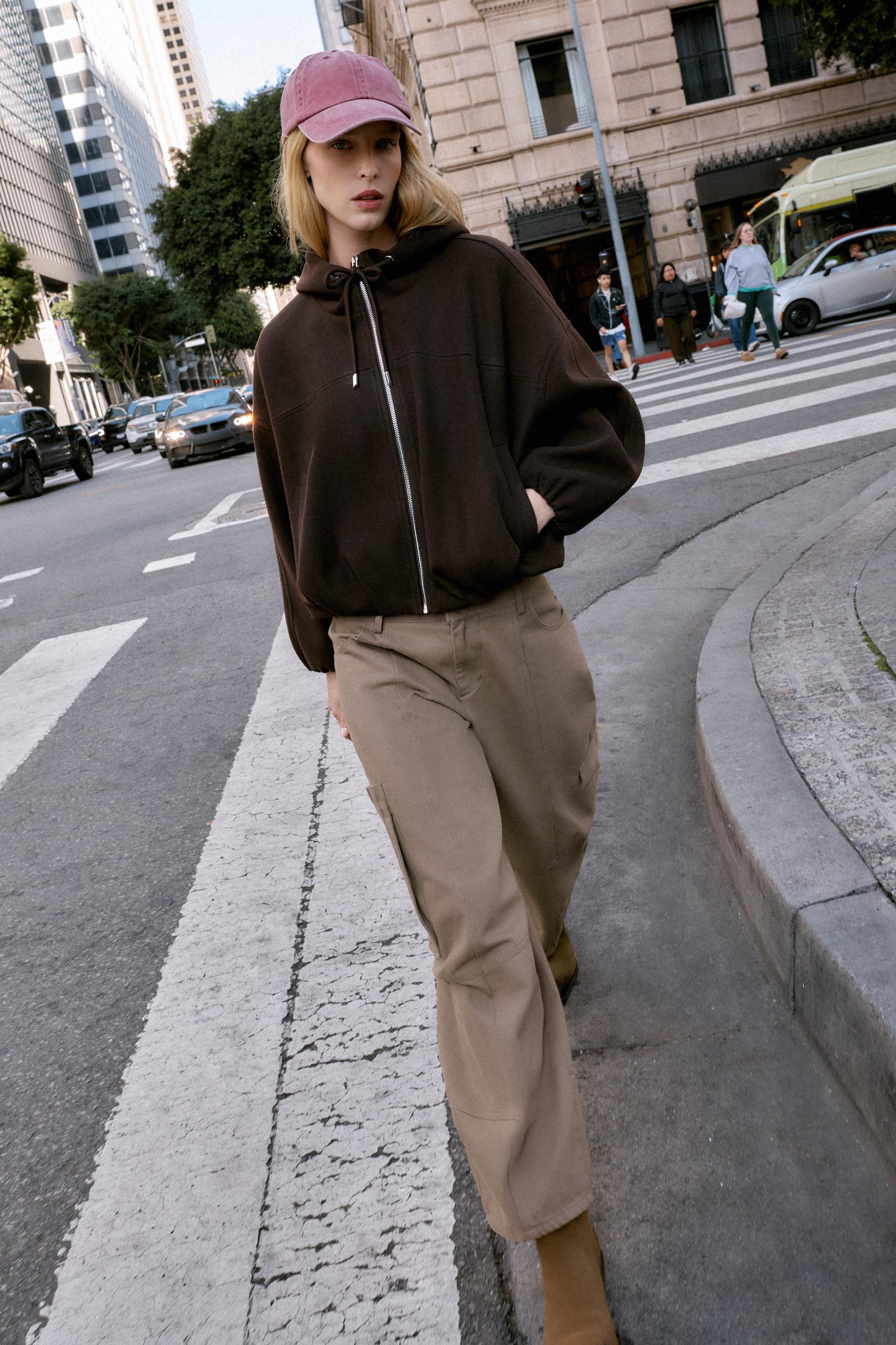 SOFT HOODIE OVERSIZE BOMBER JACKET | Zara AU