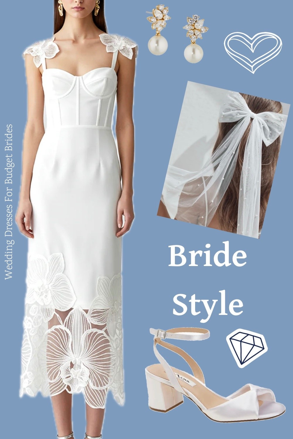 Affordable wedding day outfit idea for the bride to be. Bridal dress is around $219 at JW PEI. Find the accessories at Nordstrom. 

Reception dress, courthouse elopement dress, white corset dress, minimalist wedding dress, or microwedding dress. 

#LTKWedding #LTKSeasonal