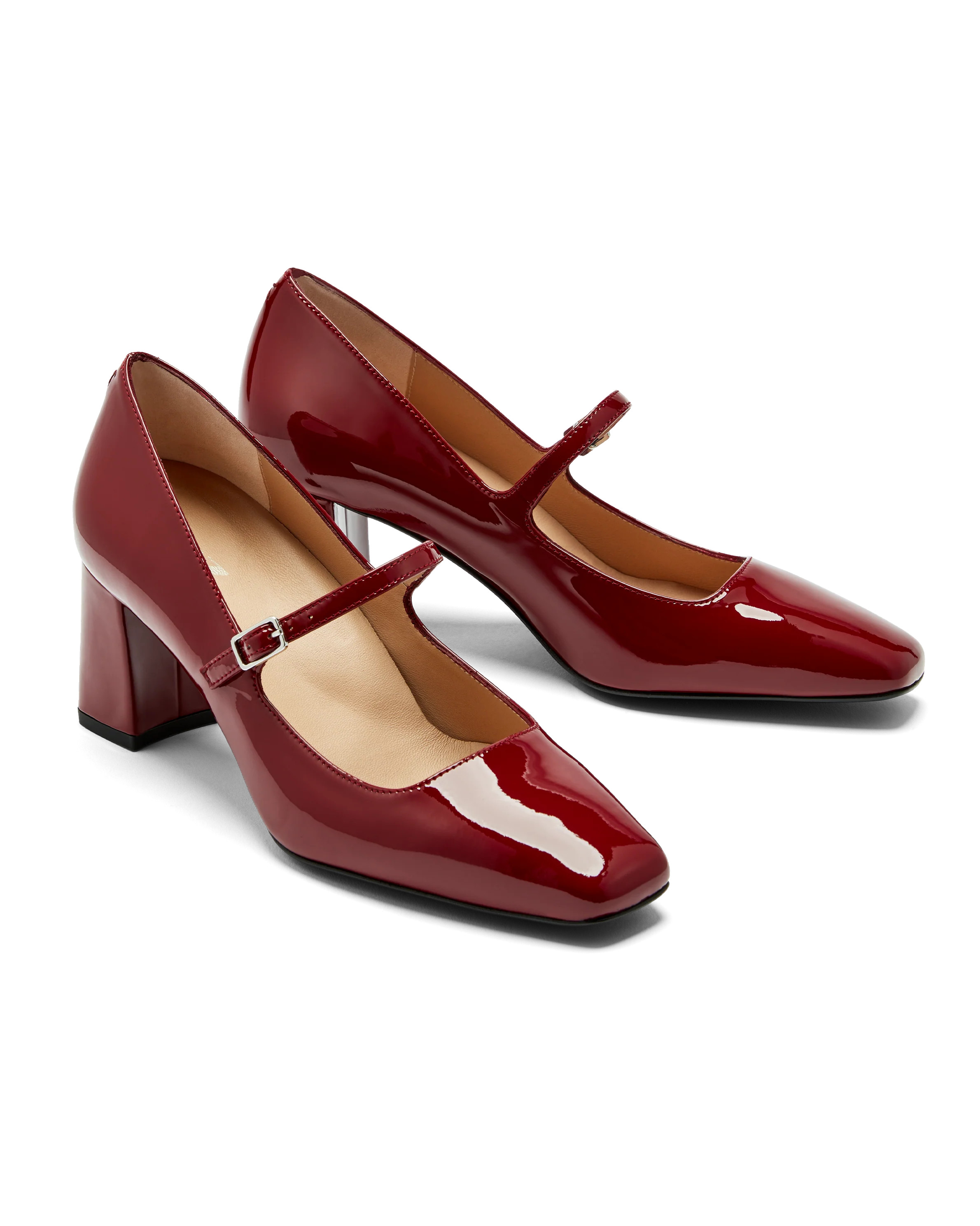 INEZ: Celine: Burgundy Patent | Inez 