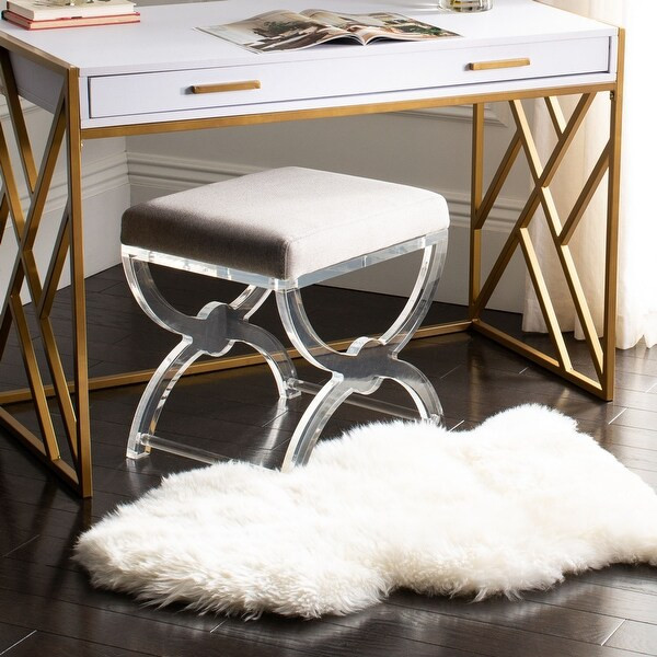 SAFAVIEH Handmade Natural Sheepskin Leanca 3.4-inch Thick Rug | Bed Bath & Beyond