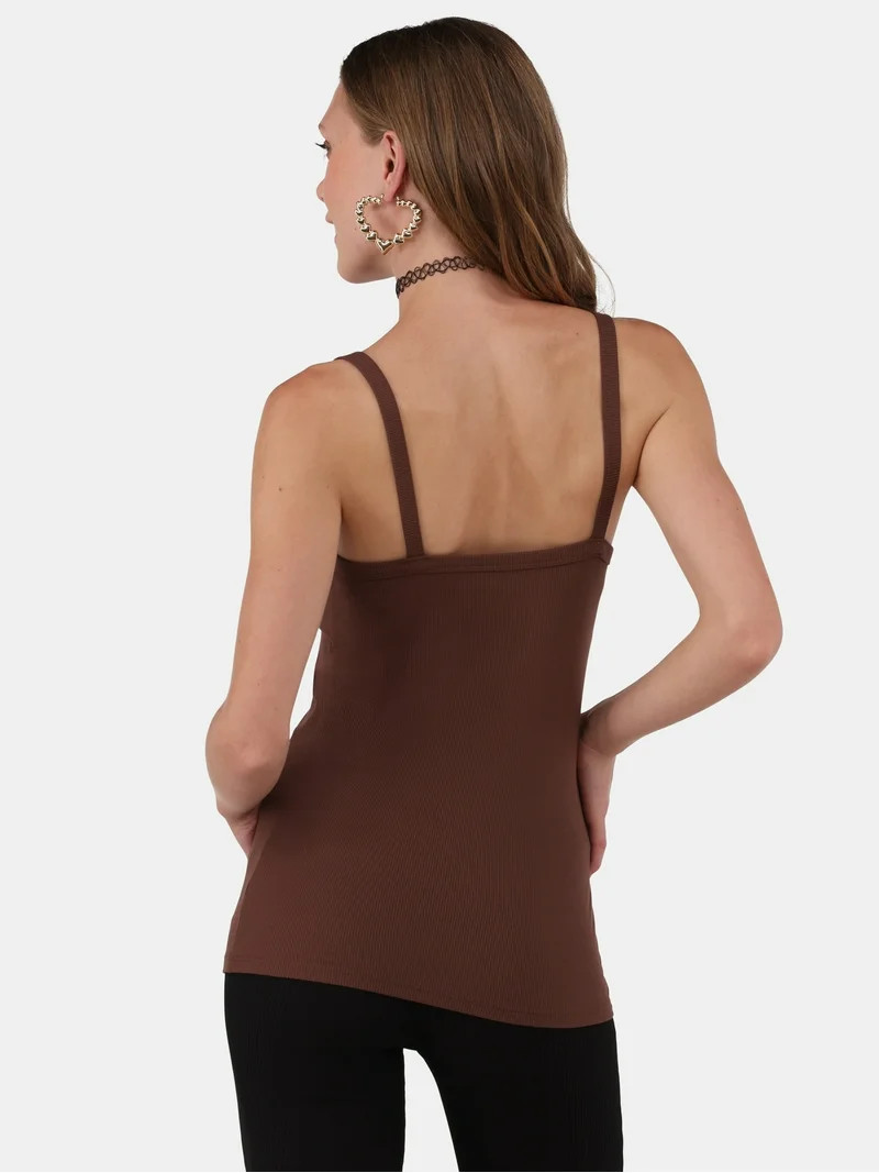 No Boundaries Ribbed Cami Top, 1 Pack, Women's | Walmart (US)