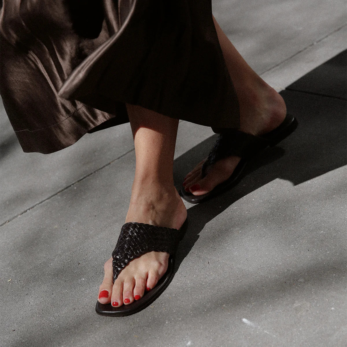 The Deia - Espresso Woven Leather | Margaux