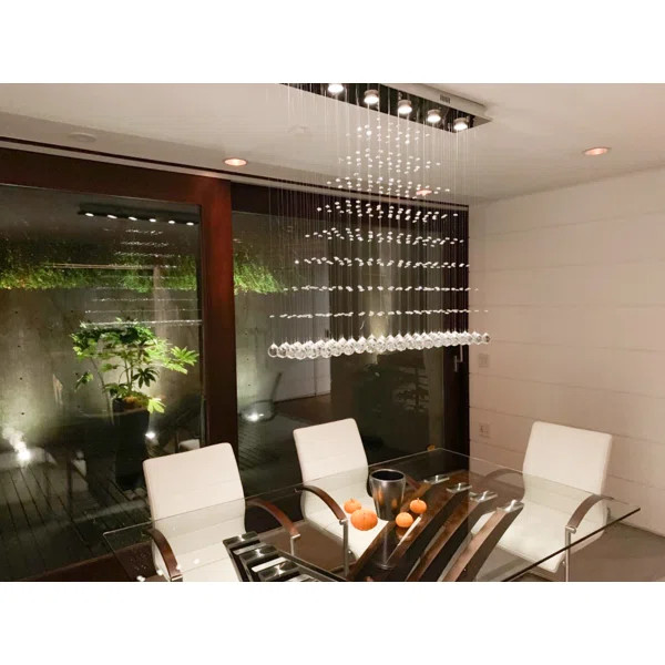 Saez 6 - Light Unique / Statement Geometric Chandelier | Wayfair North America