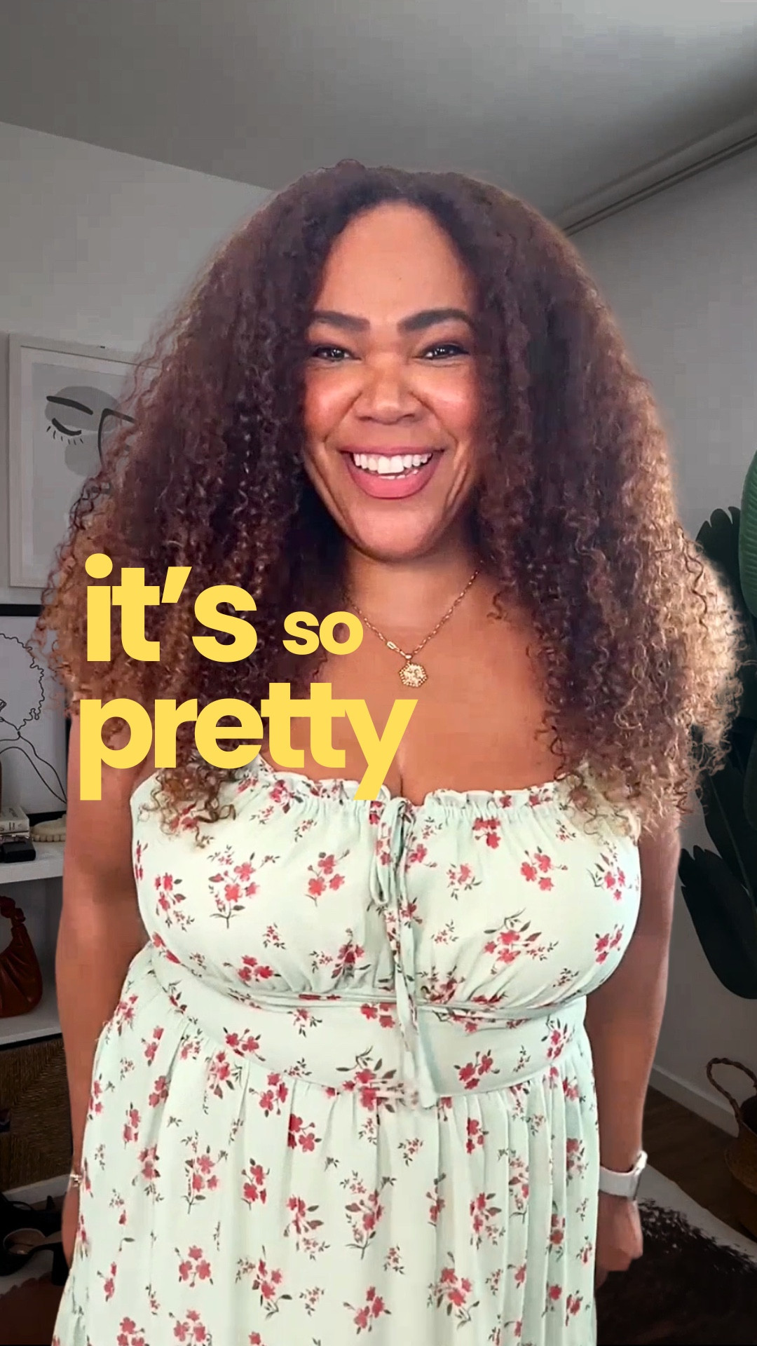 So pretty 🎀 -Milkmaid Style Dress! Size large and has POCKETS 😮. Comes in different prints too. This is from my weekly shopping livestream show on @amazonlive 📺 Liv By Viv Amazon Finds ✨

#LTKMidsize #LTKOver40