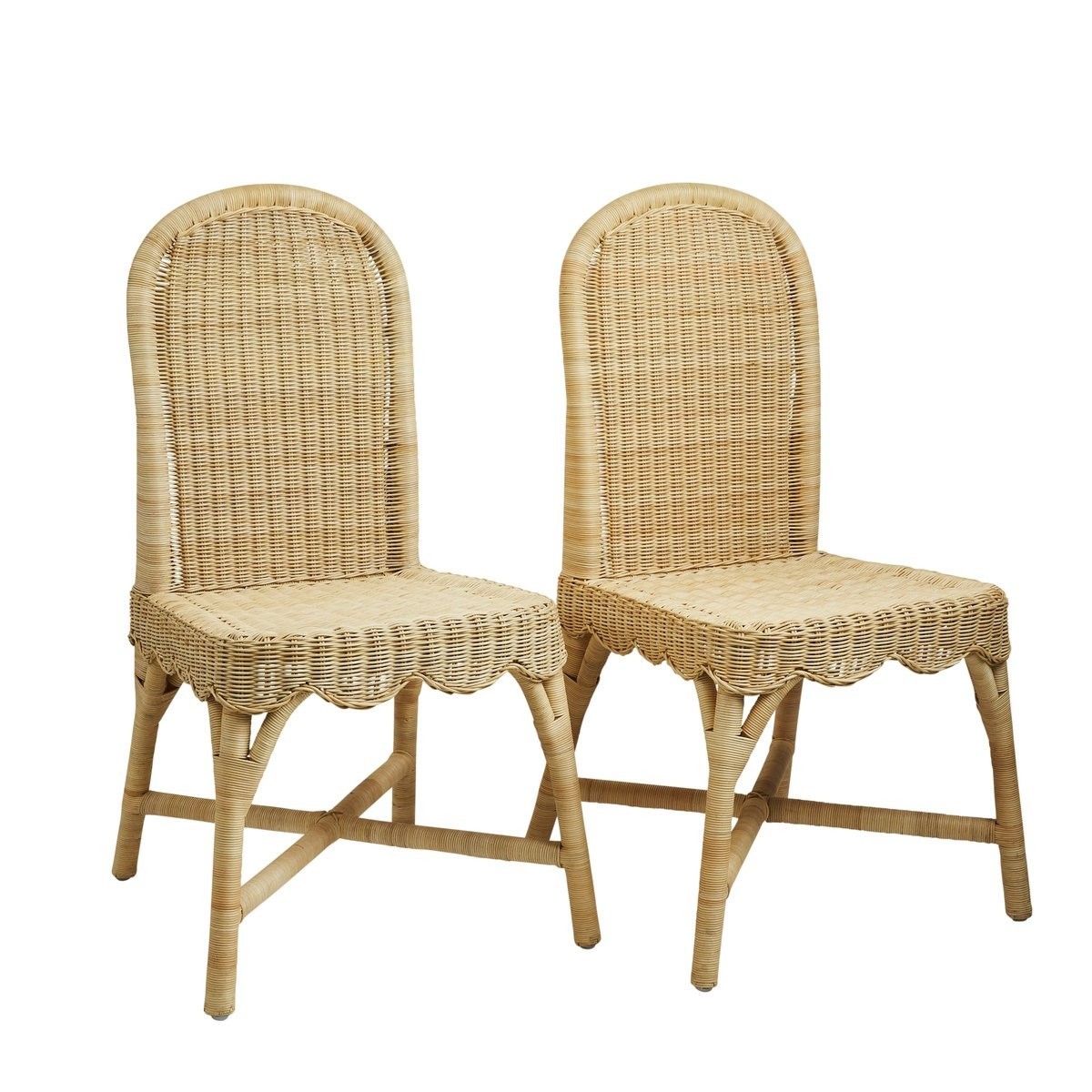 Linton Scalloped Chair Pair | Amanda Lindroth