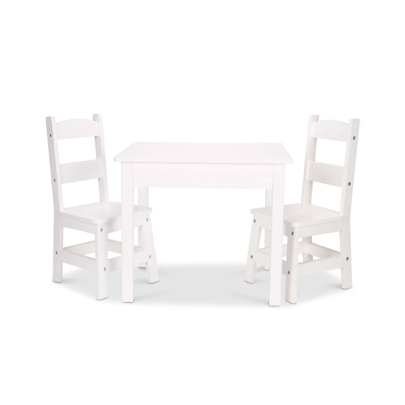 Wooden Table & Chairs - White | Melissa and Doug