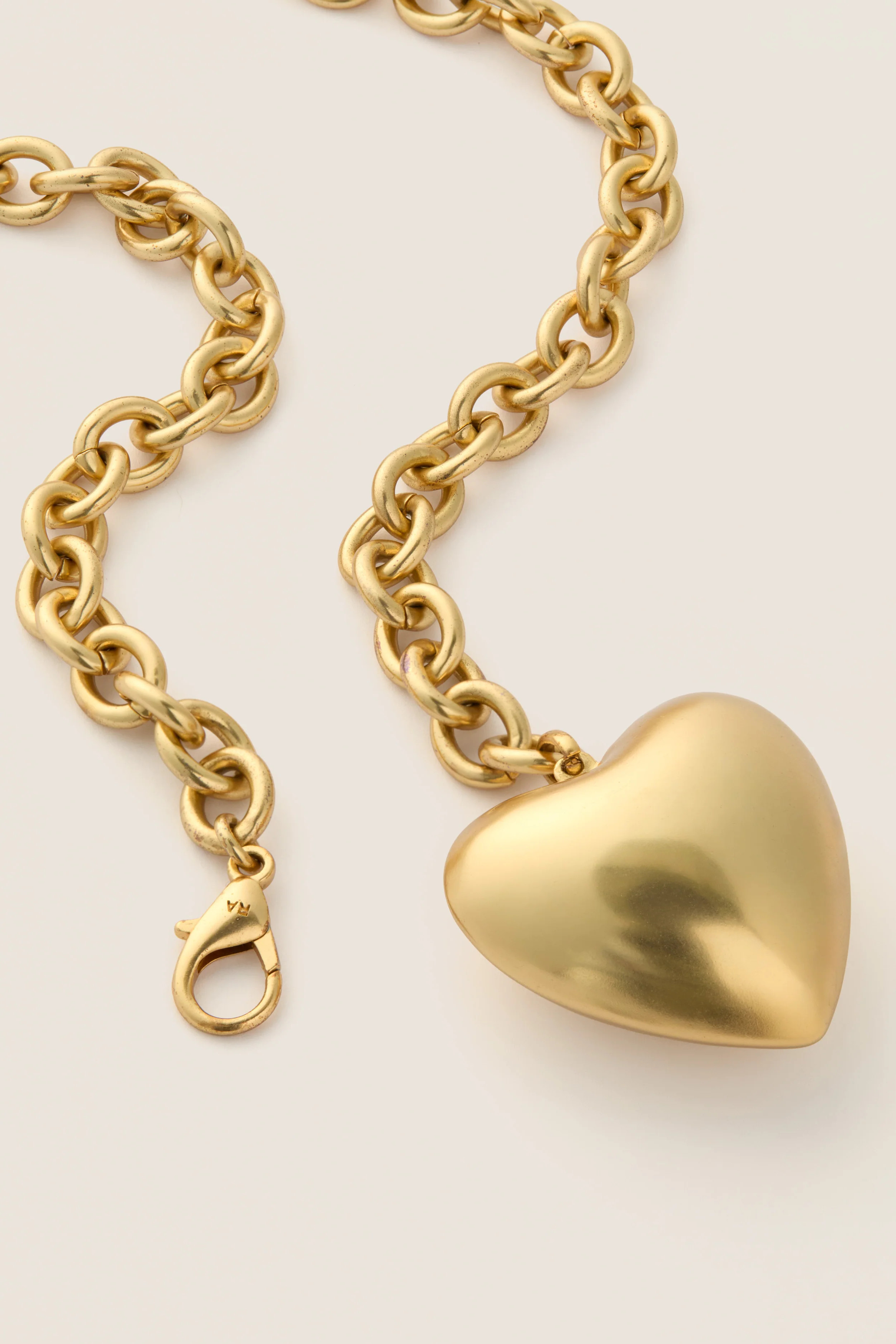 Gold Puffy Heart Necklace | Tuckernuck (US)