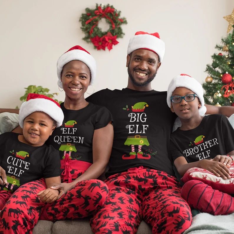 Christmas Elf  Family Christmas Shirts  Christmas Family - Etsy UK | Etsy (UK)
