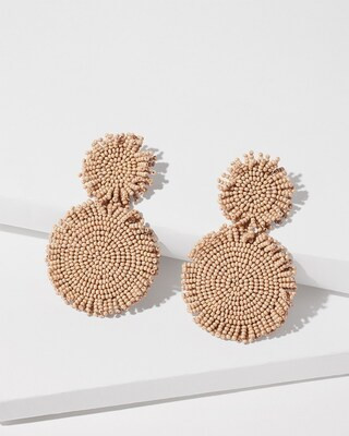 Neutral Round Seed Bead Earrings | Chico's