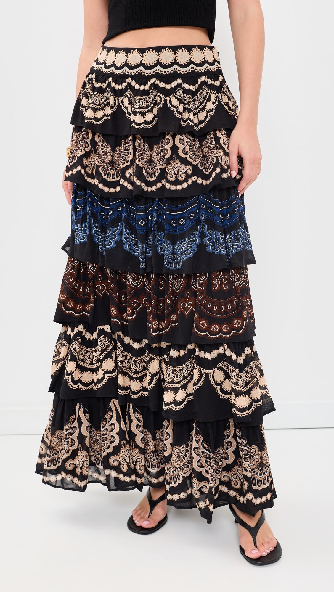 Nicole Ruffled Maxi Skirt | Shopbop