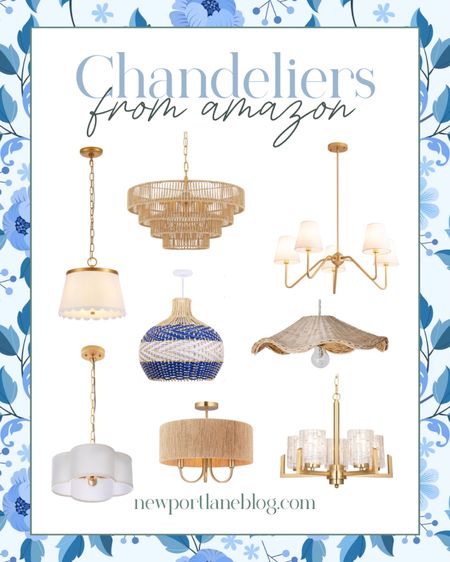 How stunning are these light fixtures from Amazon? And such great price points too!!

Amazon Lighting | Amazon Chandeliers | Amazon Chandelier | Coastal Home | Grandmillennial Home

#LTKFamily #LTKHome #LTKFindsUnder100