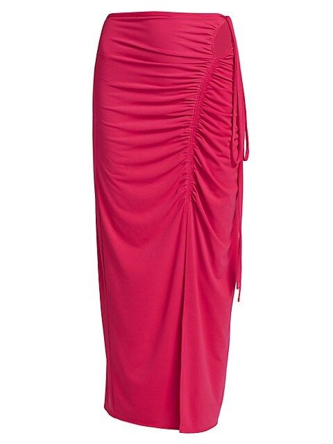 Ruched Jersey Midi-Skirt | Saks Fifth Avenue