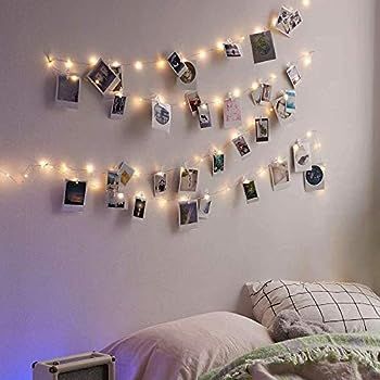 Photo Hanging Clips String, 50 LED Photo Clips String Lights 17ft Photo String Lights with Clips,... | Amazon (US)