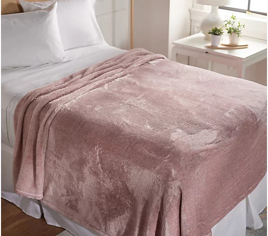 Polartec High Loft Heather Blanket by Berkshire - Queen | QVC