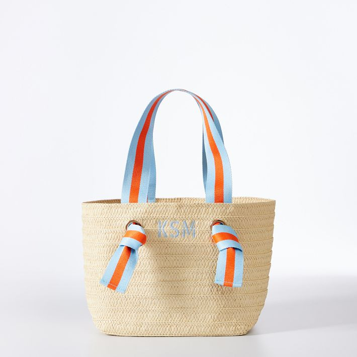Ribbon Straw Beach Tote | Mark and Graham