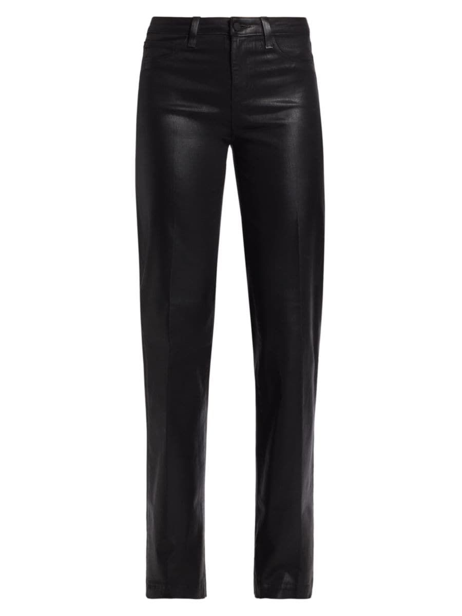 Clayton Coated High-Rise Straight-Leg Jeans | Saks Fifth Avenue