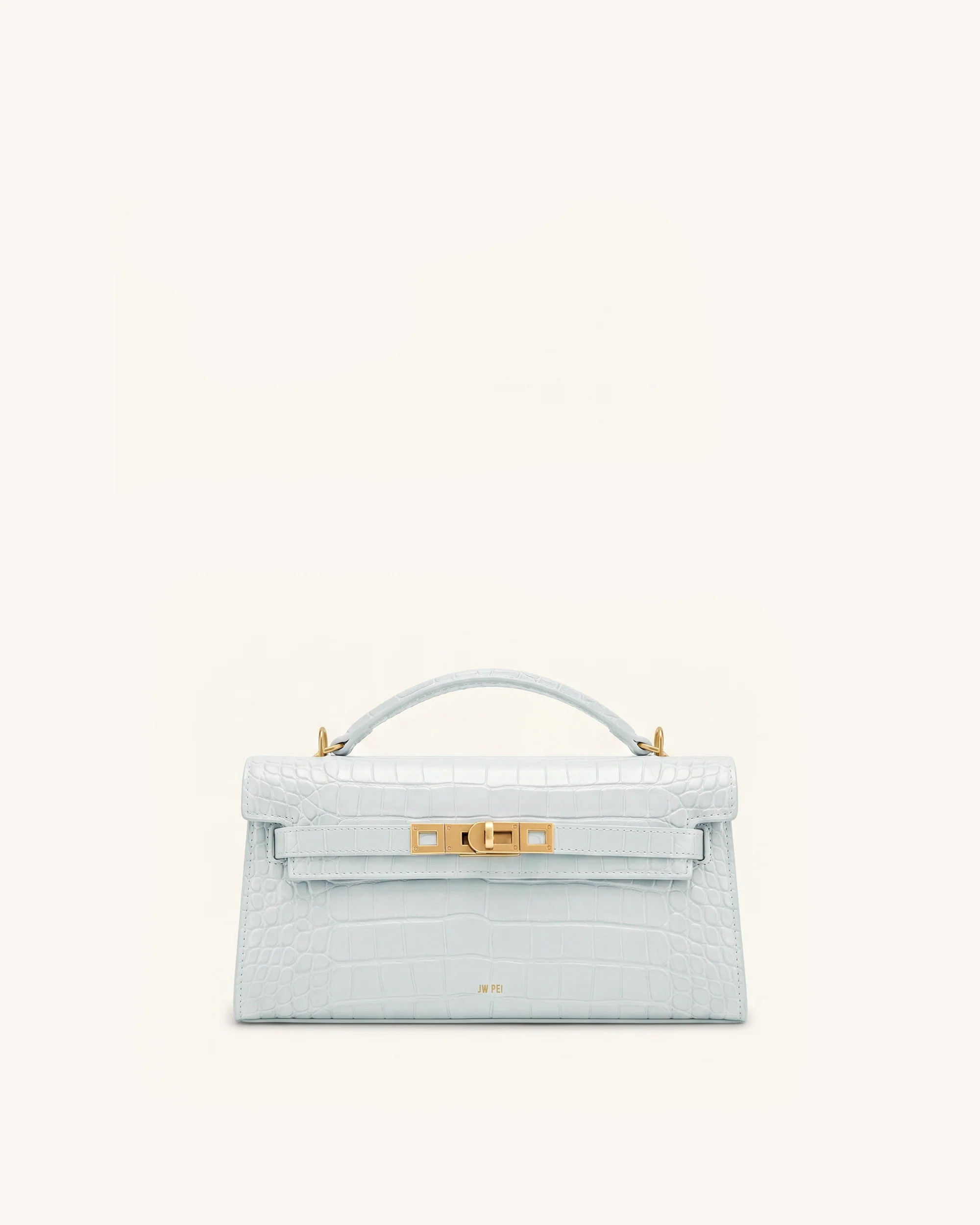 Noor Top Handle Bag - Blue Croc | JW PEI US