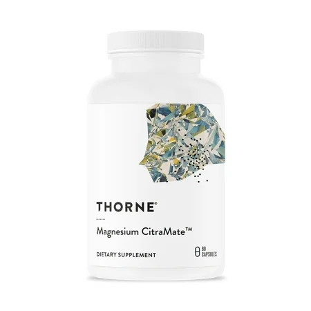 THORNE - Magnesium CitraMate - Magnesium Supplement with Citrate-Malate - Support Heart, Skeletal Muscles, Cardiac, Lung Function, and Bone Density* - Gluten-Free, Dairy-Free, Soy-Free - 90 Capsules | Walmart (US)
