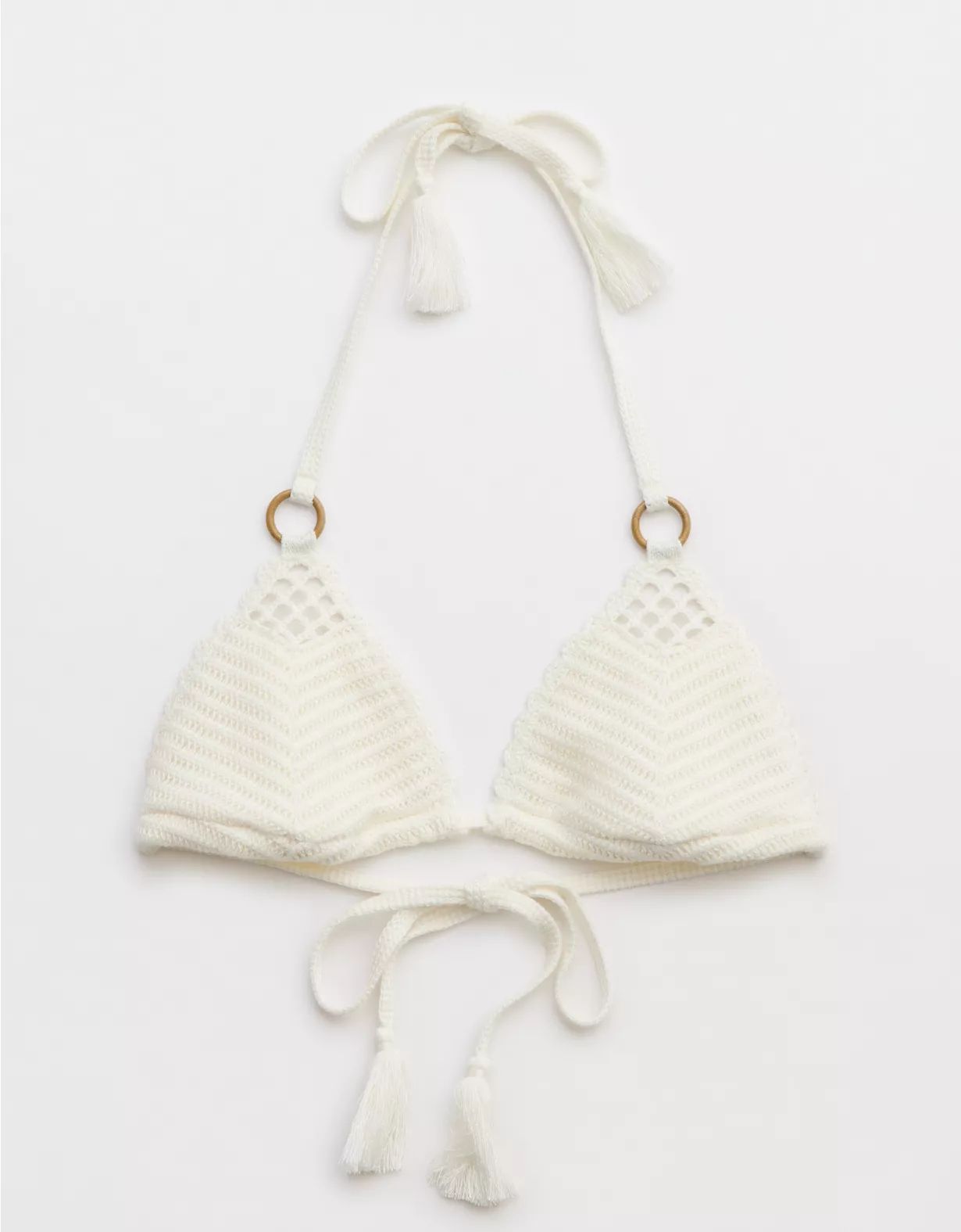 Aerie Crochet String Triangle Bikini Top | Aerie