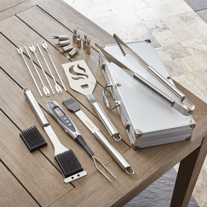 Cuisinart 20-Piece Grill BBQ Tool Set + Reviews | Crate & Barrel | Crate & Barrel