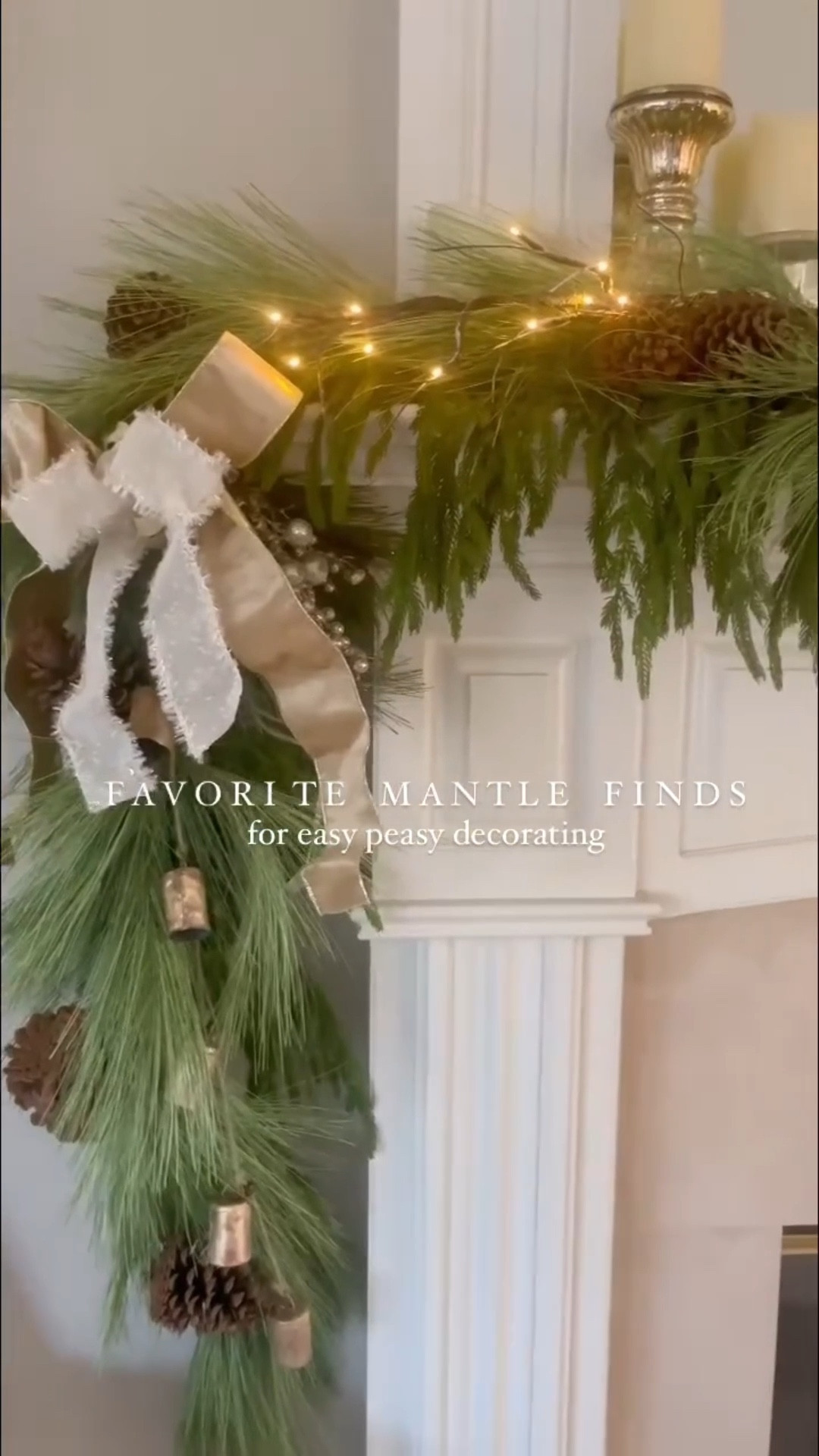 🎄Keeping my holiday mantle simple with my favorite greenery, easy peasy branch lighting, gold bells and pretty ribbon for our dining room mantle — I don’t even think it took 10 minutes to set up! 😊

I also love having my luminara flameless candles out year round and I love that they’re on a timer so they automatically come on each evening! 🕯️ 



.
.
.
.
.
#holidaydecor #holidaymantle #christmasmantle #afloralgreenery #homeswithpurpose 
 #afloralgarland #holidaymantledecor #luminara #luminaracandles #homeswithpurpose #longisland #branchlights #ltkholiday #ltkseasonal #ltkhome

#LTKHome #LTKHoliday