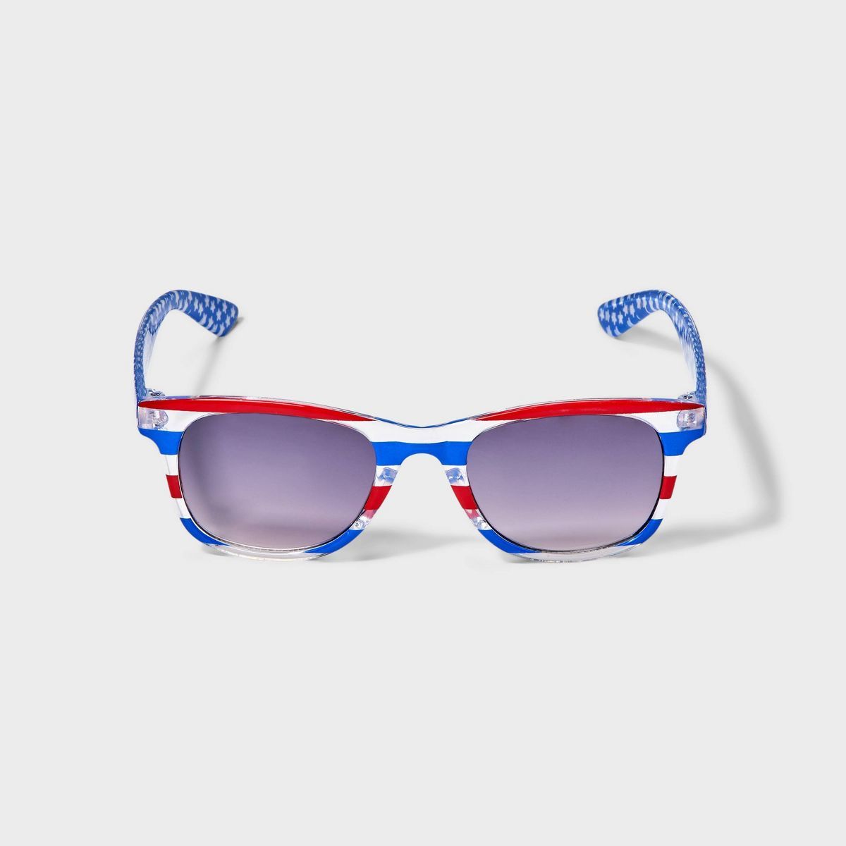 Kids' Stars and Stripes Clear Surfer Shade Sunglasses - Cat & Jack™ Red/White/Blue | Target