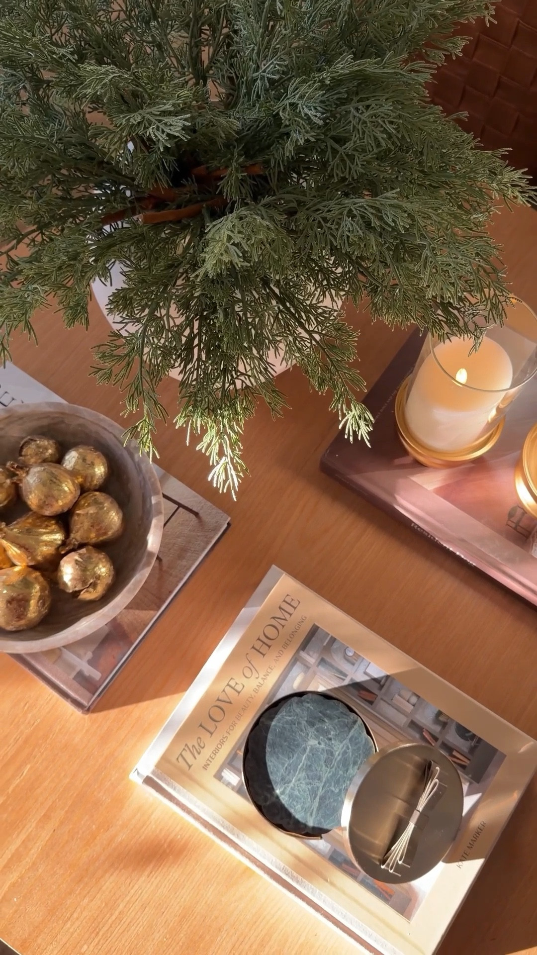 My latest holiday coffee table styling with Wayfair 🤎
I’m obsessed with how this came together! Soft neutrals, warm golds, sculptural accents, and just the right amount of holiday without feeling overdone. 

It’s cozy, elevated, and still totally livable… exactly the vibe I wanted for the season.

I linked every piece I used here plus a few similar options if you’re refreshing your coffee table or living room for the holidays too. ✨

#ad #Wayfair #WayfairPartner


#LTKStyleTip #LTKSaleAlert #LTKHome