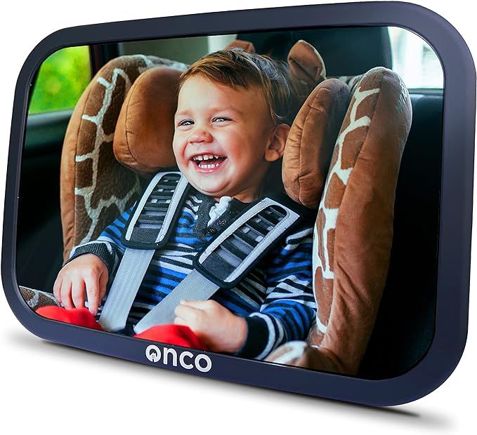 Onco Baby Rear View Car Mirror for Your Backseat, 100% Shatterproof, Essentials for Newborn - Dri... | Amazon (UK)