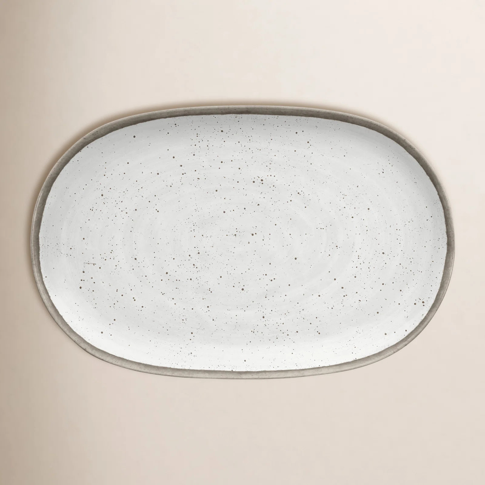 Laya Speckled Melamine Serving Platter | Wayfair North America