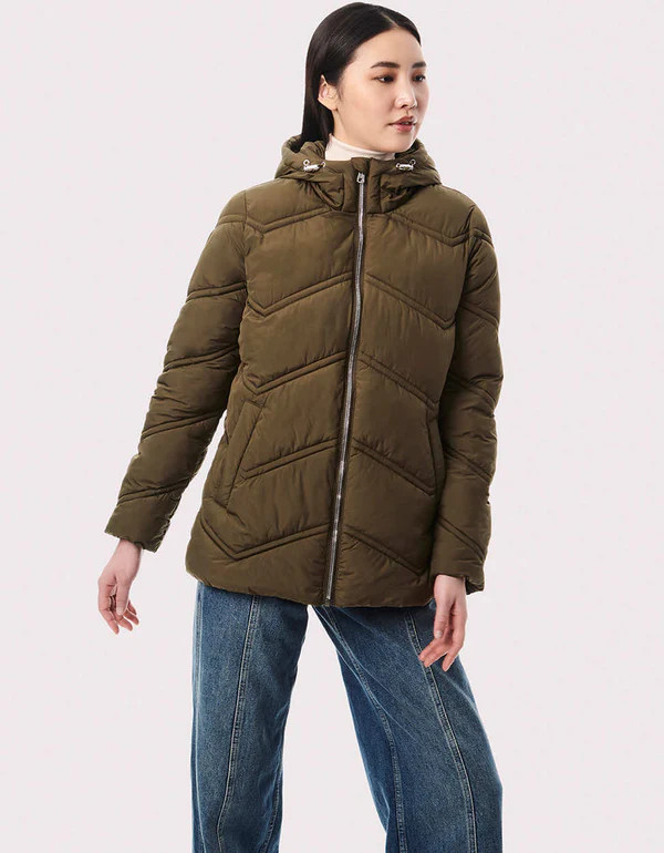 Classic Chevron Puffer Jacket | Bernardo Fashions