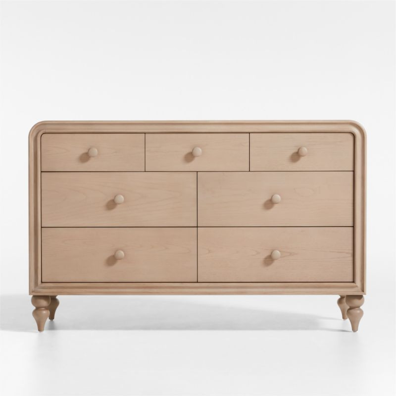 Lennox Natural Wood 7-Drawer Dresser by Leanne Ford + Reviews | Crate & Kids | Crate & Barrel