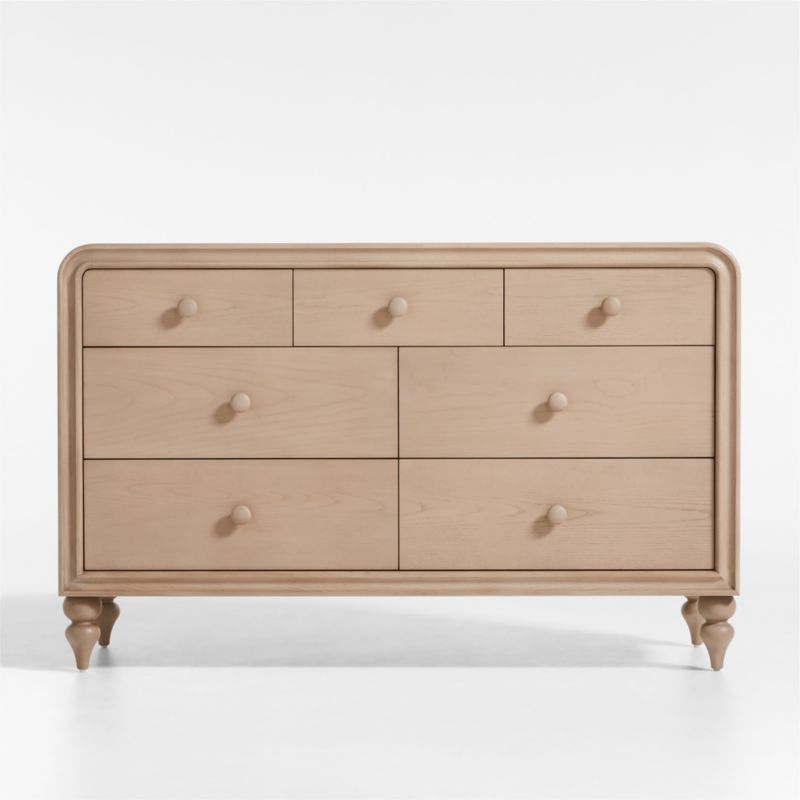 Lennox Natural Wood 7-Drawer Dresser by Leanne Ford | Crate & Kids | Crate & Barrel